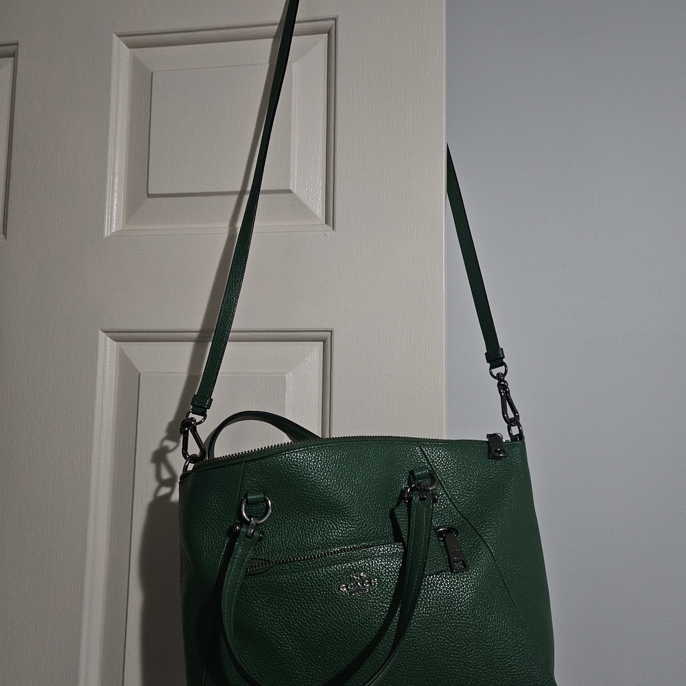 Coach Green Leather Women's Bag - Picture 2 of 4